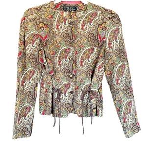 Vintage paisley button down‎